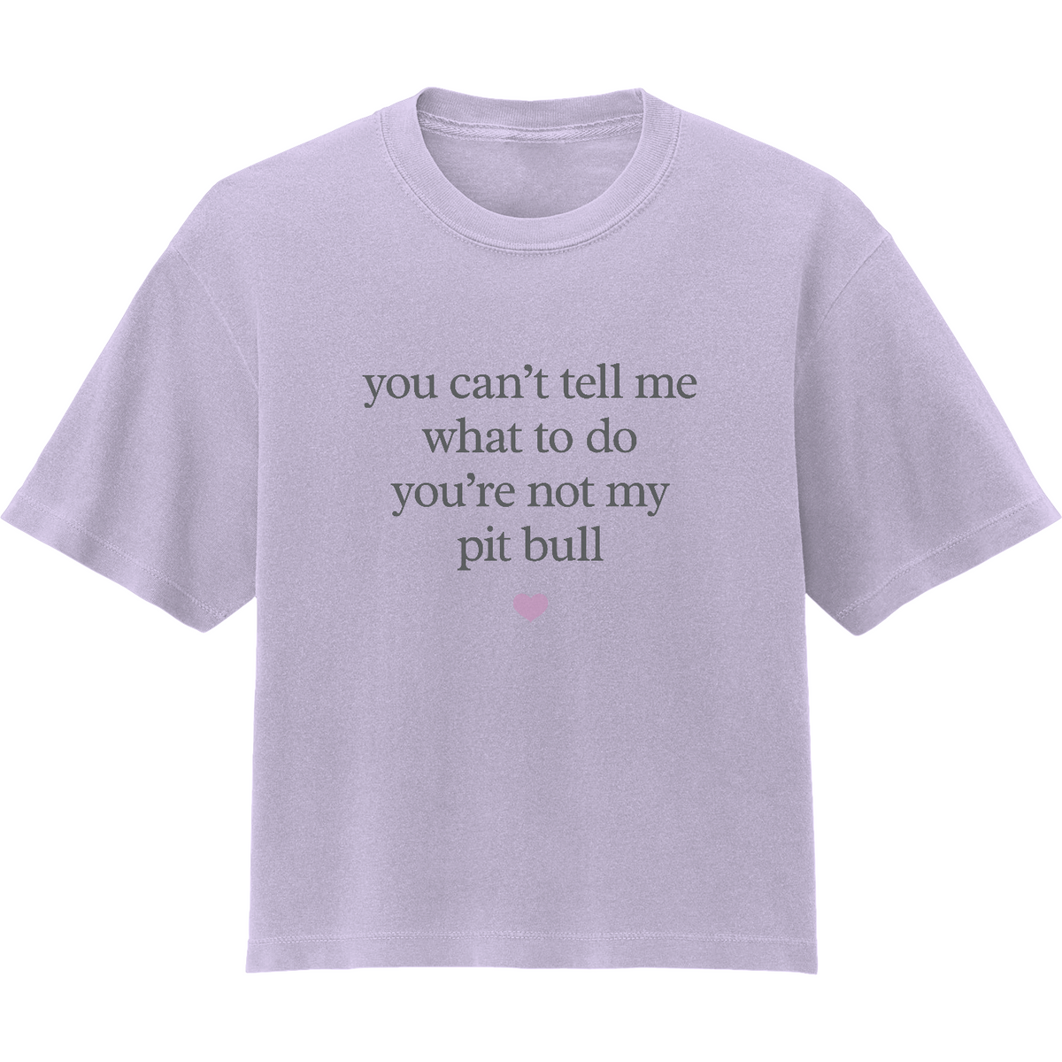 You Can't Tell Me What To Do Women's Heavyweight Boxy T-Shirt