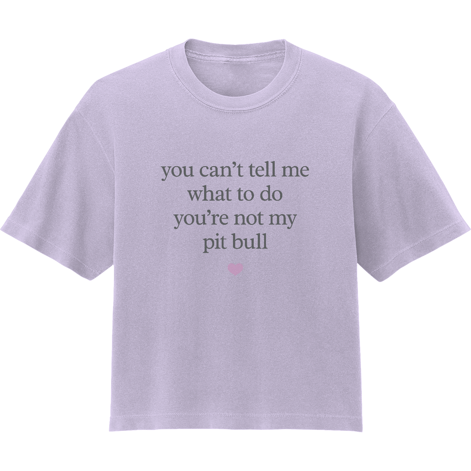 You Can't Tell Me What To Do Women's Heavyweight Boxy T-Shirt