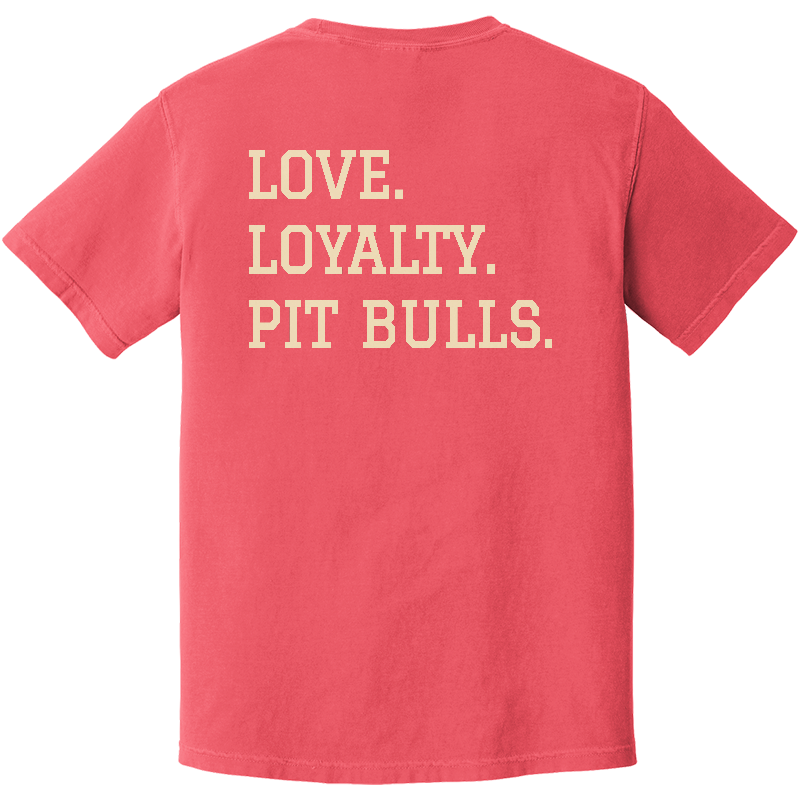 Love Loyalty Pit Bulls Heavyweight Tee