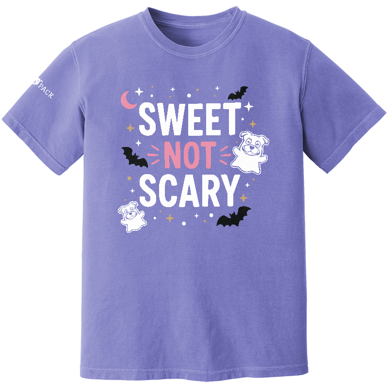 Sweet Not Scary Ghost Heavyweight Ring Spun Tee