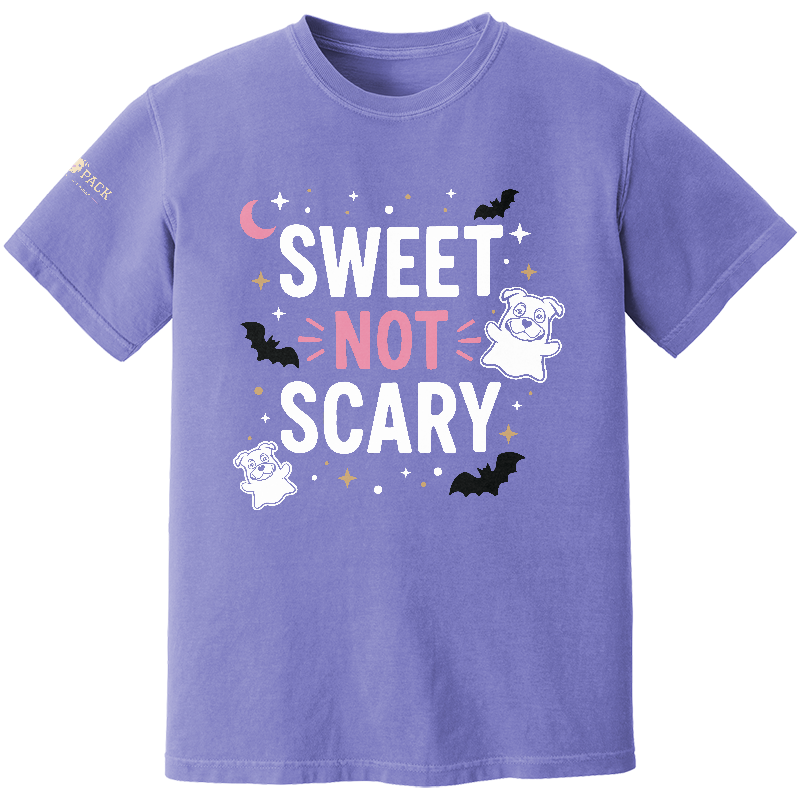 Sweet Not Scary Ghost Heavyweight Ring Spun Tee